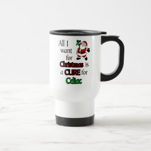 Mug De Voyage Tout Ce Que Je Veux Pour Noël/Père Noël...Celiac