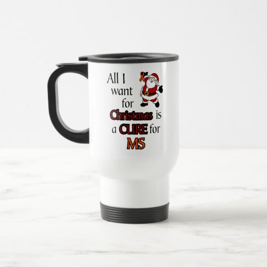 Mug De Voyage Tout Ce Que Je Veux Pour Noël/Père Noël...MS (Gauche)