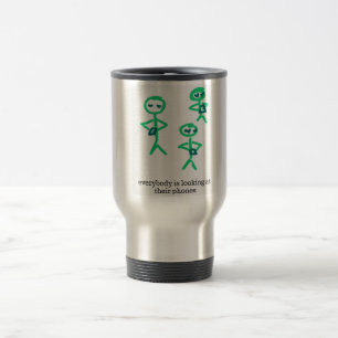 Mug De Voyage tout le monde regarde son téléphone