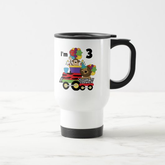 Mug De Voyage Train de la Jungle 3e Anniversaire Tshirts et cade (Droite)