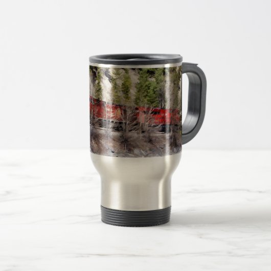 Mug De Voyage Train des Rocheuses (Devant droit)