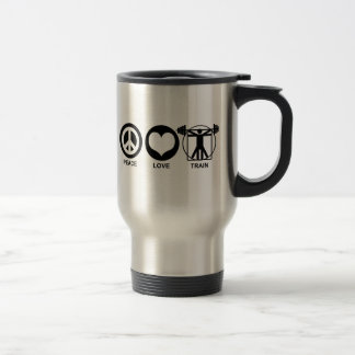 Mug De Voyage Train Peace Love
