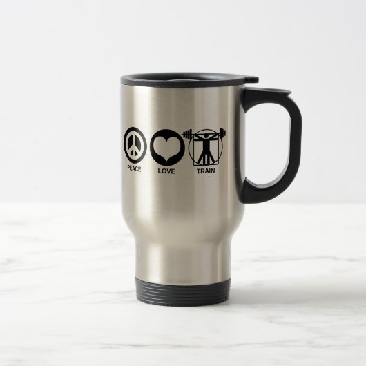 Mug De Voyage Train Peace Love (Droit)