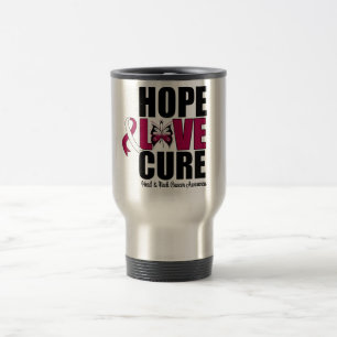 Mug De Voyage Traitement d'amour d'espoir de Cancer de tête et