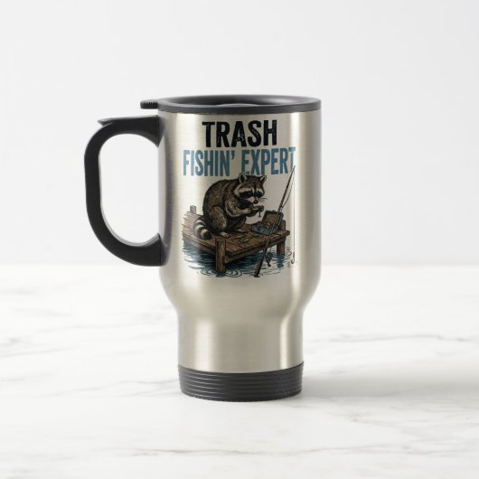 Mug De Voyage Trash Fishin' Expert Raccoon (Gauche)