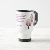 Mug De Voyage Travail Amour Danse Chanter Tulipes Inspirationnel (Devant droit)