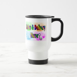 Mug De Voyage Travail et infirmière de la livraison