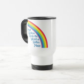 Mug De Voyage Travail social inspirant Arc-en-ciel (Devant gauche)
