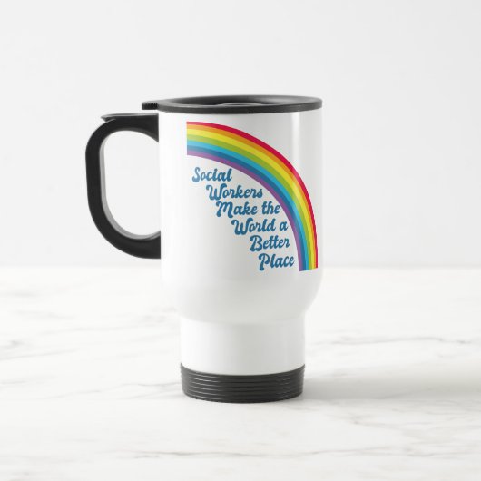 Mug De Voyage Travail social inspirant Arc-en-ciel (Gauche)