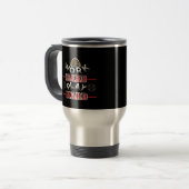 Mug De Voyage Travailler dur Jouer dur classique (Devant gauche)