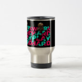 Mug De Voyage Travailler dur Jouer dur Motivation crâne dur Esse (Centre)