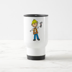 Mug De Voyage Travailleur du bâtiment avec marteau