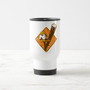 Mug De Voyage Travailleur électrique d'électricien de monteur
