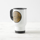 MUG DE VOYAGE TRAVERSER LES CHEVEUX. (Devant gauche)