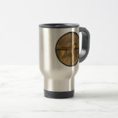 MUG DE VOYAGE TRAVERSER LES CHEVEUX. (Devant droit)