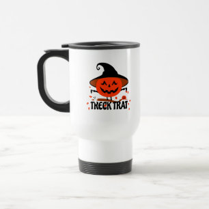 Mug De Voyage Treck Trat Citrouille Sourire