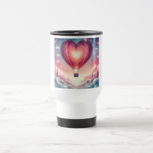 Mug De Voyage Très beau ballon coloré Valentine's Heart