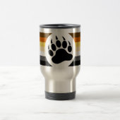 Mug De Voyage Très Cool Gay Bear Pride Drapeau Ours Paw (Centre)