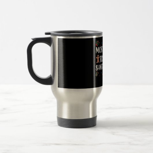 Mug De Voyage Très Probable D'Offrir À Père Noël Une Bière Drôle (Gauche)