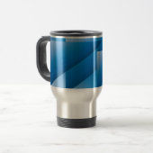 Mug De Voyage Triangles bleus (Devant gauche)