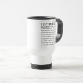 Mug De Voyage Triathlète (Devant droit)