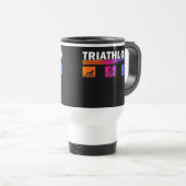 Mug De Voyage Triathlon : Maîtriser la natation, vélo, courir (Devant droit)