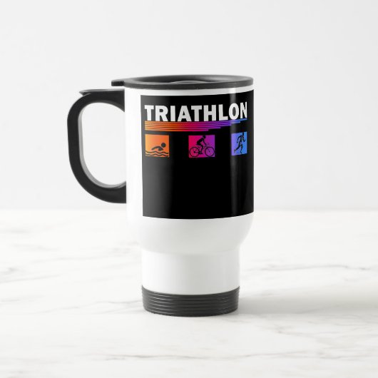 Mug De Voyage Triathlon : Maîtriser la natation, vélo, courir (Gauche)