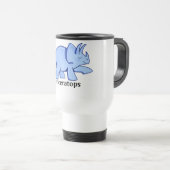 Mug De Voyage Triceratops bleu (Devant droit)