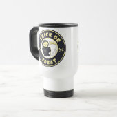 Mug De Voyage Trick ou traiter Halloween griffeur caractère (Devant gauche)
