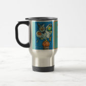 MUG DE VOYAGE TRICK OU TRAITER, SENTIR MES PIEDS HALLOWEEN OWL,  (Gauche)