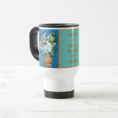 MUG DE VOYAGE TRICK OU TRAITER, SENTIR MES PIEDS HALLOWEEN OWL,  (Devant gauche)