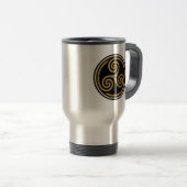 MUG DE VOYAGE TRISKELION TRIPLE CELTIQUE SPIRAL (Devant droit)
