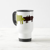 Mug De Voyage trois chiens (Devant gauche)