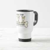Mug De Voyage Trois lévriers (Devant droit)