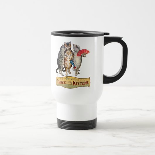 Mug De Voyage Trois Petits Chatons Illustration de Mère l'Oie (Droite)