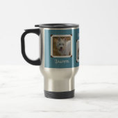 Mug De Voyage Trois photos et noms Colonial Blue (Gauche)