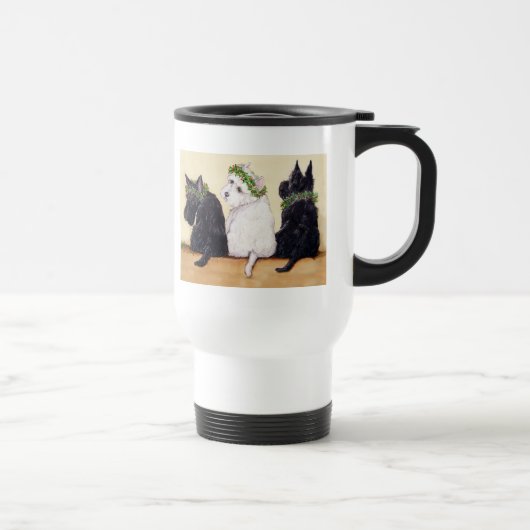 Mug De Voyage Trois terriers sages (Droite)