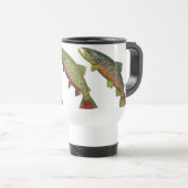 Mug De Voyage Trois truites Boug de voyage isolée (Devant droit)