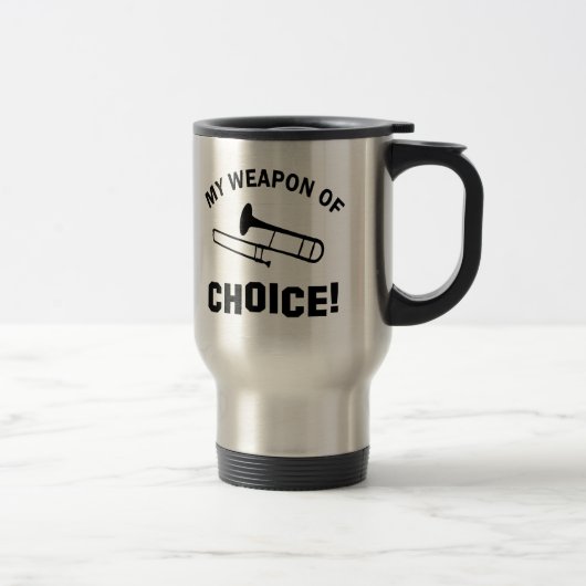 Mug De Voyage Trombone mon arme de choix (Droit)