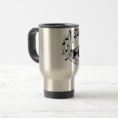 Mug De Voyage Trompette et notes musicales (Devant gauche)
