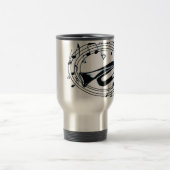 Mug De Voyage Trompette et notes musicales (Centre)