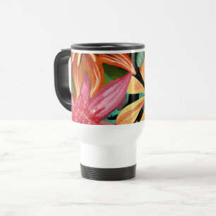 Mug De Voyage tropical/hawaïen/floral/fleur