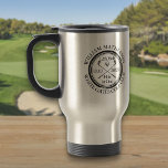 Mug De Voyage Trou de golf personnalisé en un classique<br><div class="desc">Personnalisez le nom,  le numéro du trou de localisation et la date pour créer un grand gardien de golf pour célébrer ce fantastique trou en un. Conçu par Thisisnotme©</div>