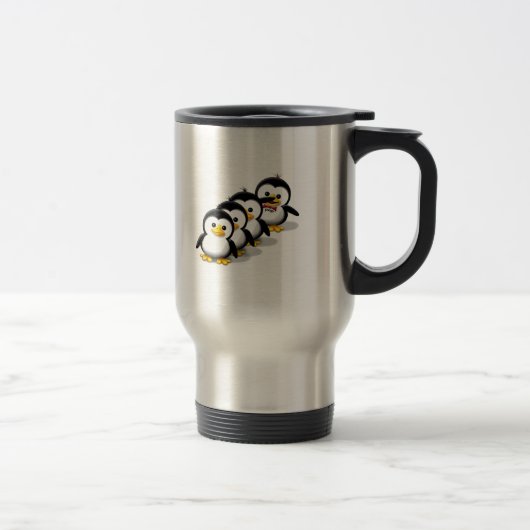 Mug De Voyage Troupeau des pingouins (Droit)