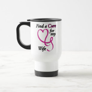 Mug De Voyage Trouver un remède/coeur/femme...Cancer du sein