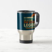 Mug De Voyage Trucker Funny Trucking Papa Homme Mythe Légende Pè (Devant droit)
