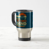 Mug De Voyage Trucker Funny Trucking Papa Homme Mythe Légende Pè (Devant gauche)