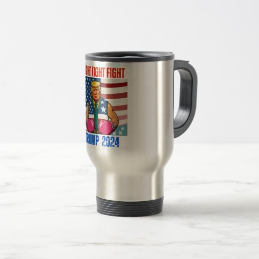 MUG DE VOYAGE TRUMP 2024 COMBAT (Devant droit)