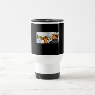 Mug De Voyage Trumpet Player Retro Trumpet Jazz Music