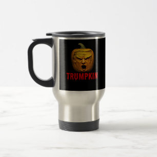 Mug De Voyage Trumpkin - Drôle Donald Citrouille Halloween